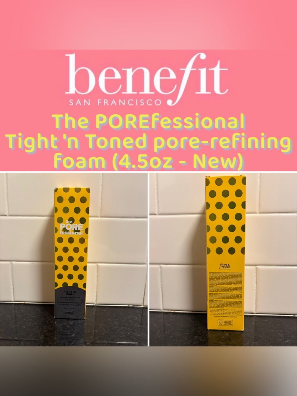 Benefit Cosmetics The POREfessional Tight 'n Toned pore-refining foam (4.5oz)